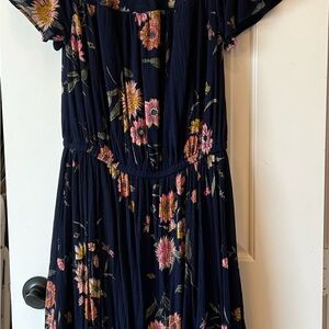 Old Navy Floral Maxi Dress - Navy and Pink